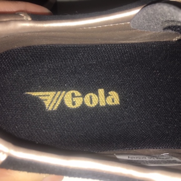 *SOLD* GOLA BLACK SUEDE / ROSE GOLD SNEAKERS -NEW! - Picture 7 of 8